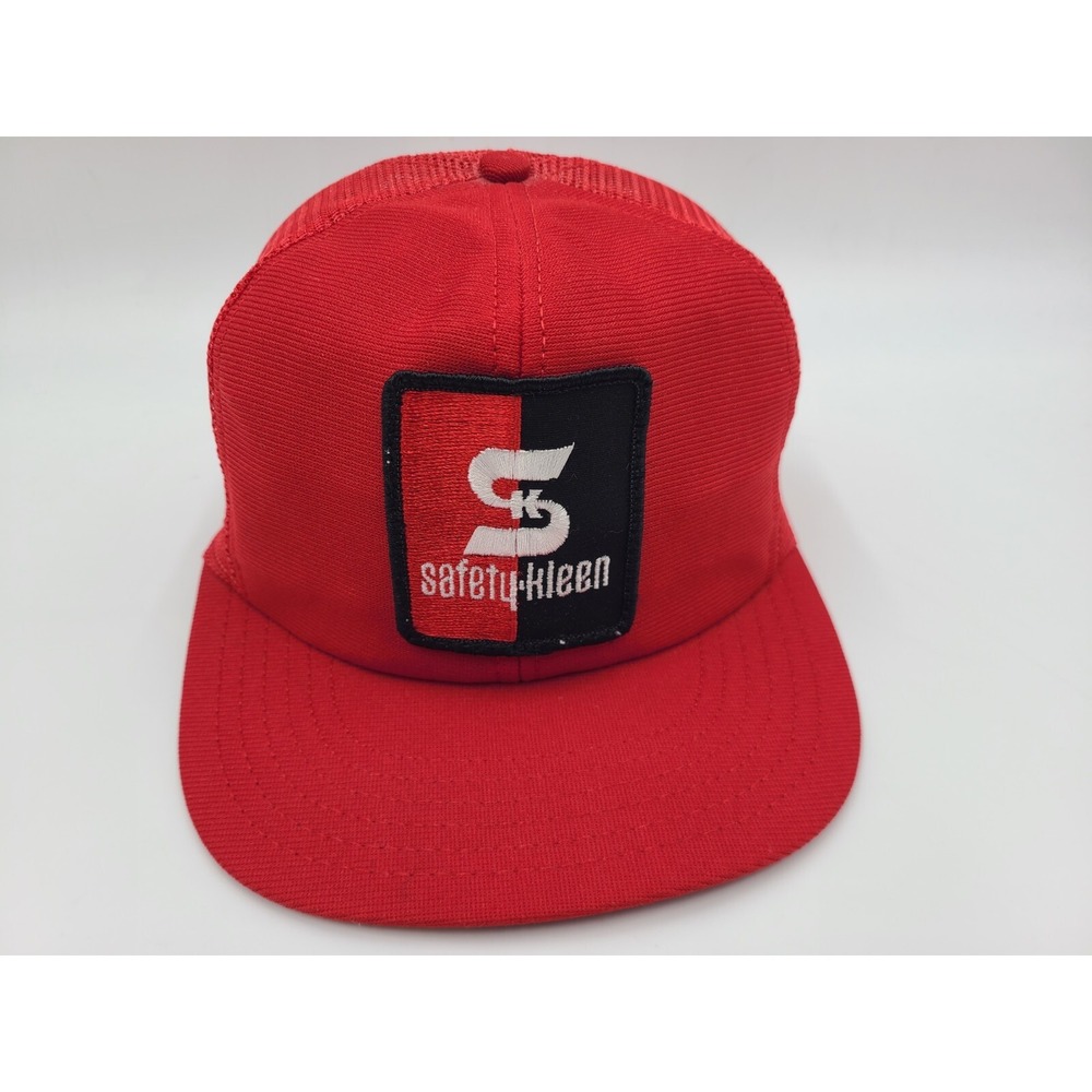 Vintage Safety-Kleen Mesh Trucker Snapback (Fits Small) Hat Cap Cleaning Service